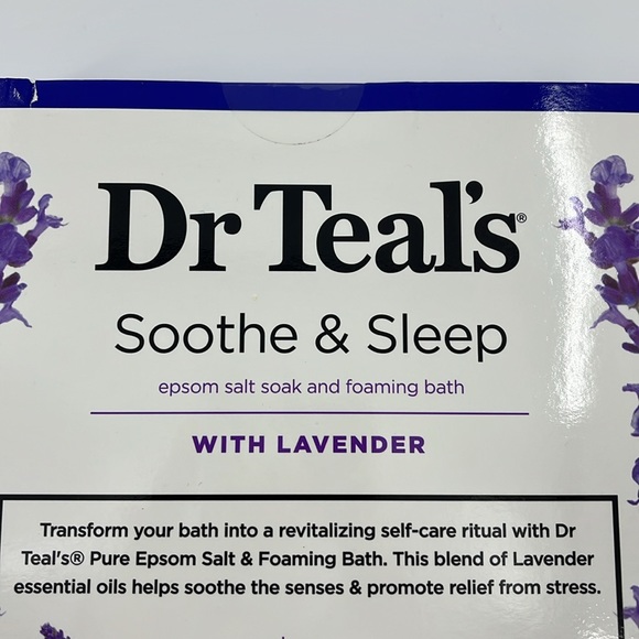 DR TEALS Soothe and Sleep Epsom Salt Soak and Foaming Bath with Lavender Set - Picture 7 of 11